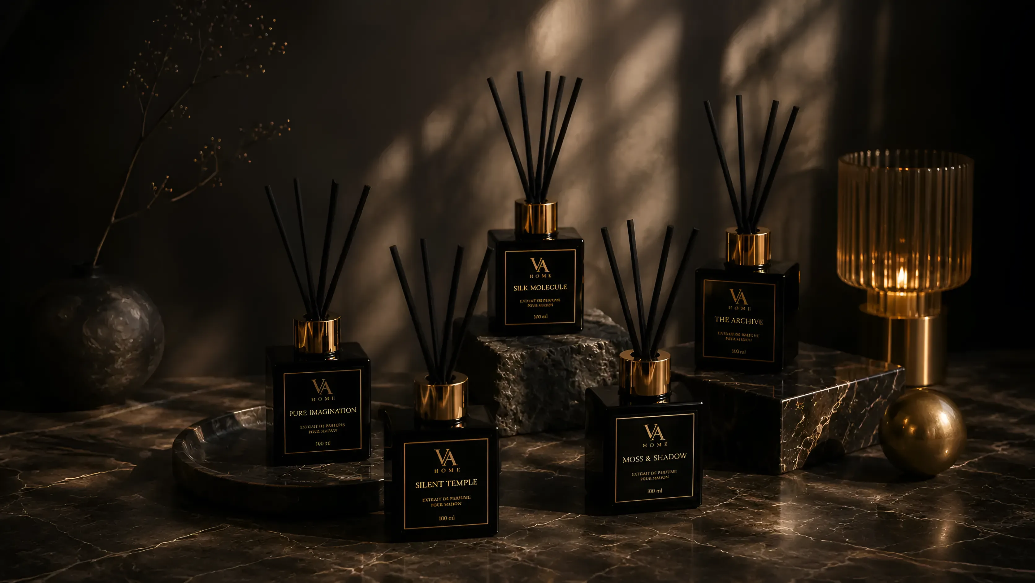 Noir Collection VA HOME — темний камінь, димчасті тіні